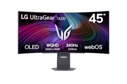 Slika Monitor LG 44,5 OLED 45GX90SA-B UltraGear ukrivljen, 3440x1440, 2x HDMI, DP, USB, 240Hz