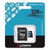 Slika SDXC KINGSTON micro 128GB Canvas Go Plus, 200MB/s,  C10, UHS-I, U3, V30, A2, adapter