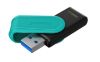 Slika USB disk Kingston 128GB DT Exodia S, 3.2 Gen1, črn/turkizen, z vrtljivim pokrovčkom
