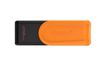 Slika USB disk Kingston 256GB DT Exodia S, 3.2 Gen1, črn/oranžen, z vrtljivim pokrovčkom