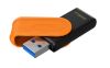 Slika USB disk Kingston 256GB DT Exodia S, 3.2 Gen1, črn/oranžen, z vrtljivim pokrovčkom