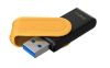 Slika USB disk Kingston 512GB DT Exodia S, 3.2 Gen1, črn/rumen, z vrtljivim pokrovčkom