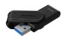 Slika USB disk Kingston 64GB DT Exodia S, 3.2 Gen1, črn, z vrtljivim pokrovčkom