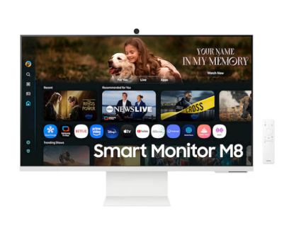 Slika Monitor Samsung 32 M80F Smart M8, VA, 3840x2160, HDMI, USB-C, Wi-Fi, BT, kamera