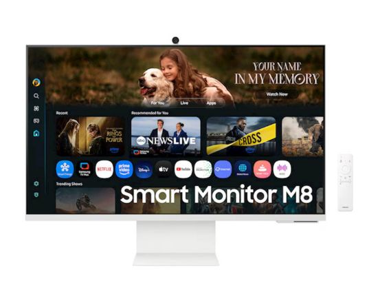 Slika Monitor Samsung 32 M80F Smart M8, VA, 3840x2160, HDMI, USB-C, Wi-Fi, BT, kamera